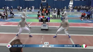 Budapest 2021 SMS - L32 - Lee KOR v Berre ITA