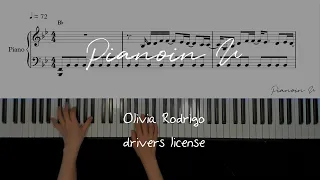 Olivia Rodrigo - drivers license / Piano Cover / Sheet