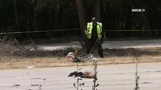 Motor Officer Collides With Bicyclist In Encino