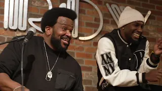 Choko vibing with Craig Robinson on stage