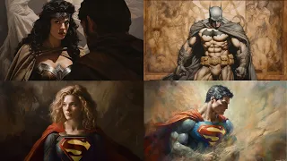 The Justice League Painted by Renaissance Artists - AI Generated - DC Heroes and Villains