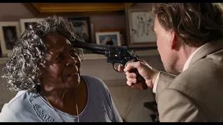 Bad Lieutenant Cage effectively interrogates an old lady