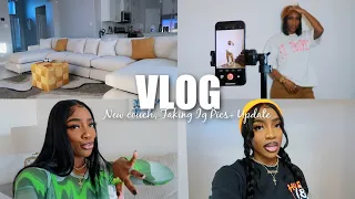 VLOG | New Couch, Taking Hella IG Pics lol + Health Update