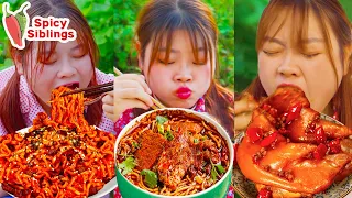 Don't Eat Spicily？No! More Chili !! || Spicy Food Pranks || TikTok Funny MUKBANG ||SpicySiblings