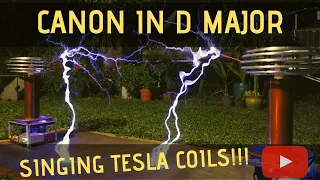 Canon in D Major Meets Singing Tesla Coils