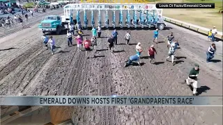 Morning crew cracks up at Emerald Downs' 'Grandparent Races' and more