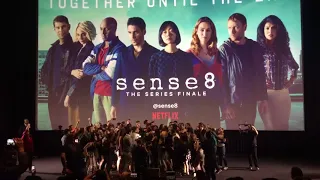 Linda Perry singing "What's Up" at the Sense8 series finale screening at the Arclight in Hollywood