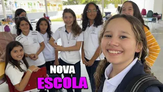 Fiquei muito nervosa 😱 no meu primeiro dia de aula na ESCOLA nova 🦋Valentina Pontes