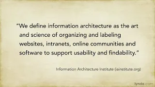 UX Tutorial - What is information architecture?