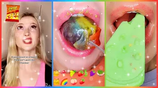 🎂 ASMR Satisfying Eating 🍓 POV @Brianna Guidry || Tiktok Compilations 2023 (Part 18) #story