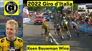Koen Bouwman Wins | 2022 Giro d'Italia | Stage 7