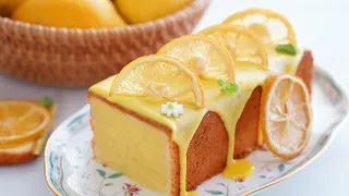 If you want a special lemon pound cake, try making it.🍋 🤤 / Lemon Pound Cake / Candied Lemon Slice