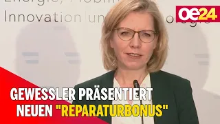 Gewessler präsentiert neuen "REPARATURBONUS"