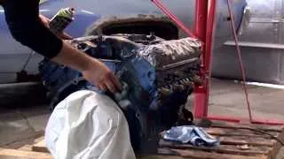 Painting an Engine with VHT Engine Enamel - Restoration of 1972 Plymouth Satellite Sebring Plus