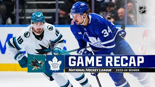 Sharks @ Maple Leafs 1/9 | NHL Highlights 2024