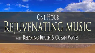 🌊One Hour Peace Through Meditative Music with Beautiful Beach & Ocean Waves🌊