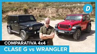 Comparativa 4x4 ¡al límite! : Mercedes Clase G vs Jeep Wrangler Rubicon | Prueba | Diariomotor