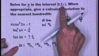 Solving Trigonometric Equations with Multiple Angles 10171090