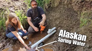 Digging for Natural Alaskan Spring Water