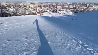 Горнолыжная база "Вишнёвая гора" Саратов. 1-я Дачная. Snowboarding Saratov