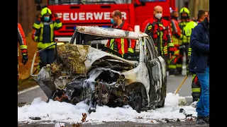 Tödlicher Verkehrsunfall PKW Fährt Frontal gegen Baum L170 Schwante - Germendorf