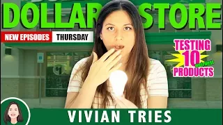 10 WEIRD DOLLAR STORE ITEMS!!!  |  VIVIAN TRIES HAUL