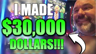 $30,000 DOLLARS IN 30 Minutes!!! I LANDED A MASSIVE MAJOR JACKPOT LIVE!!!