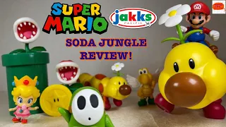 BABIES! Super Mario Jakks Pacific 2.5 Inch Green Shy Guy Koopa Baby Peach Wiggler Figure Review