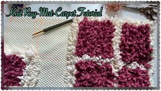 Very Beautiful Knit Crochet Rug-Mat-Carpet Making /Çok Güzel Örgü Tığ İşi Paspas Yapımı