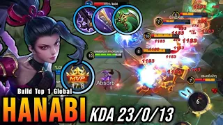 23 Kills!! Hanabi with Trinity Build 100% IMMORTAL!! - Build Top 1 Global Hanabi ~ MLBB