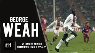 George Weah ● Goal and Skills ● Bayern Munich 0-1 PSG ● Champions League 1994-95