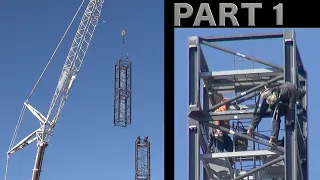 Assembling a Tower Crane - Part 1 (of 2)