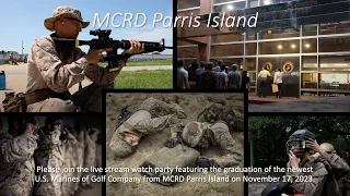 Golf Company Graduation at MCRD Parris Island on November 17, 2023