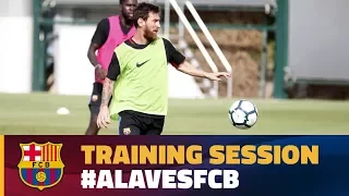 Thursday training with Alavés on the horizon