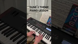 Dune 2 Theme Piano Lesson #dunemovie #hanszimmer