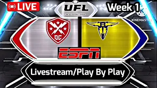 San Antonio Brahmas vs DC Defenders UFL Week 1 Livestream/Play By Play