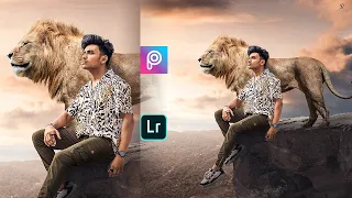 Lion King | Photo editing in PicsArt Mobile and Lightroom Mobile by Jigar Vandarvala