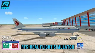 RFS - Real Flight Simulator- New York  to China ||Full Flight||B747||AirChina||FullHD||RealRoute