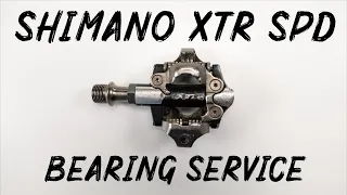 Shimano XTR SPD Pedal Bearing Service guide for beginners. M9100 M9000 and other SPD type pedals
