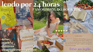 Lendo o máximo de livros que consigo em 24h| vlog de leitura 📚✨part. 2| Hello Belah