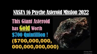 16 Psyche Asteroid- Golden Asteroid- Space Mining- 16 Psyche- Psyche 16- Asteroid News- NASA News