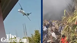 Video appears to show plane moments before Nepal crash