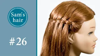 #26 – twisted waterfall braids | beautiful hairstyle | 5 minutes