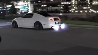 V6 Mustang Shooting FLAMES in front of Daytona International Speedway!