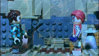 Танджиро Камадо против Аказа Лего клинок рассекающий демонов Лего анимация//Tandjiro vs Akaza Lego