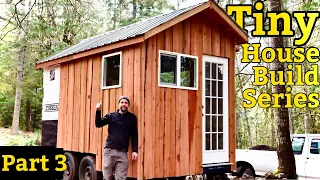 Tiny home mini cabin build series part 3