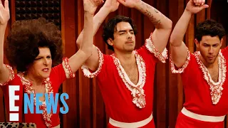 Jonas Brothers Learn Choreography From Molly Shannon in SNL Classic | E! News