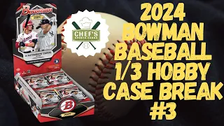 2024 BOWMAN BASEBALL 1/3 HOBBY  CASE BREAK #3 - LIVE 5/10/2024