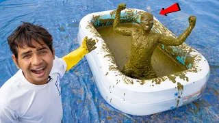 Henna Bath Challenge - क्या मेहंदी का रंग चढ़ेगा ? | 100Kg Mehndi Pool