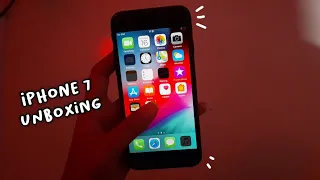 | UNBOXING IPHONE 7 256 BLACK MATTE🖤 | IN 2021 | aesthetic video🦋
